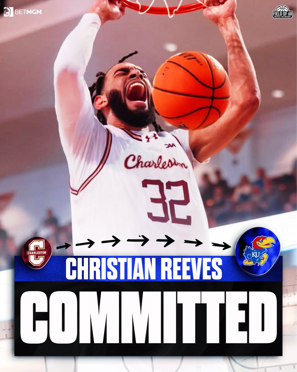 NEWS: Kansas has landed Charleston 7-2 big man Christian Reeves, his ...