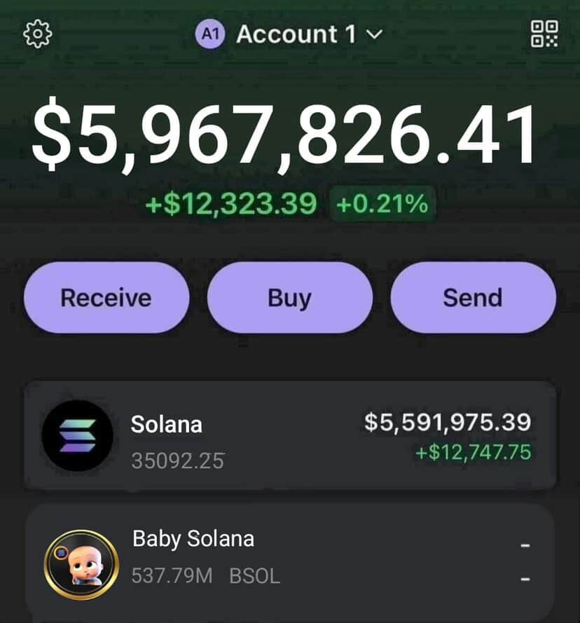 Baby solana tweet media