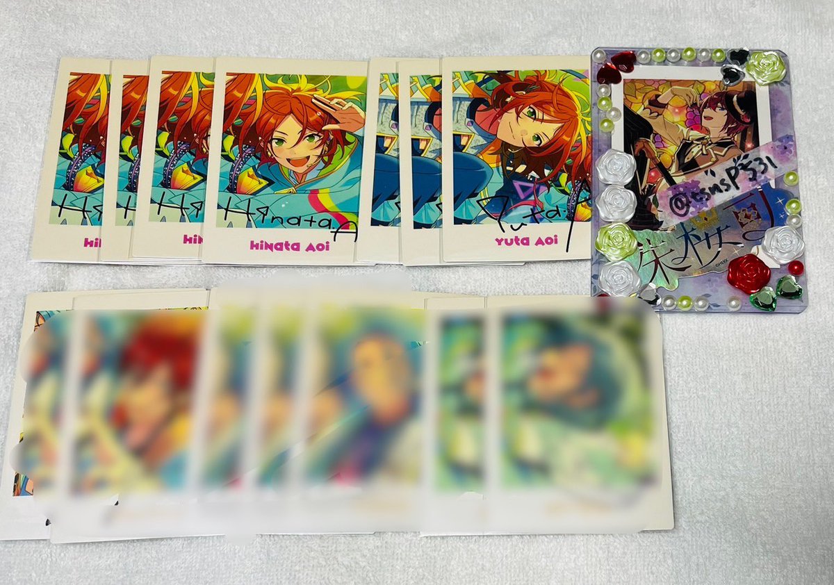 tsnsP531's tweet photo. 【交換・譲渡】あんスタ 10周年 ぱしゃっつ

譲▶︎ 桃李4弓弦3スバル2真  藍良2 巽2マヨイ2 ひなた4ゆうた3晃牙3なずな4創3光 敬人4紅郎4颯馬4維吹4レオ 嵐2つむぎ2宙3 カンナ https://t.co/VEK9NTmudP