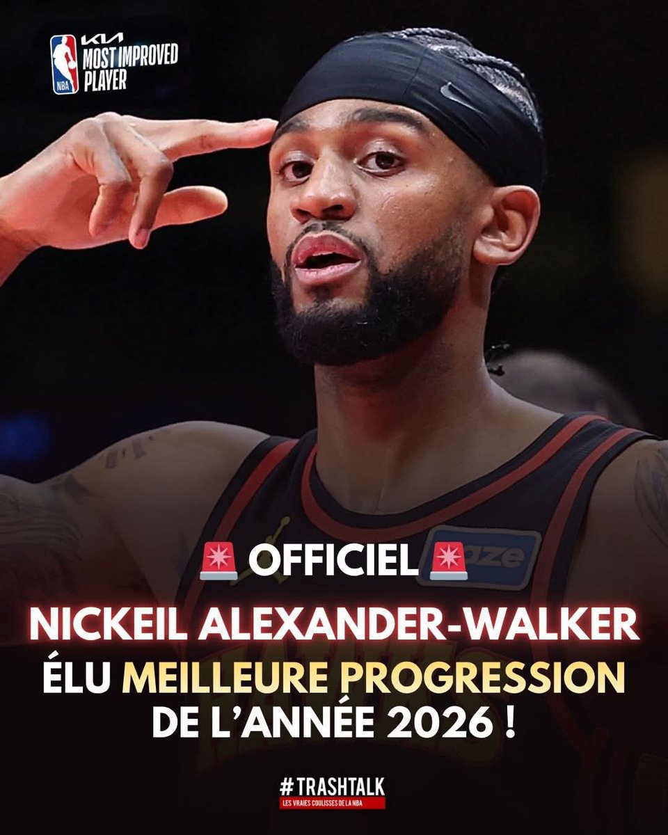 🚨 C’EST OFFICIEL !!

NICKEIL ALEXANDER WALKER EST ÉLU PROGRESSION DE L’ANNÉE 2026 EN NBA !! 👏👏👏