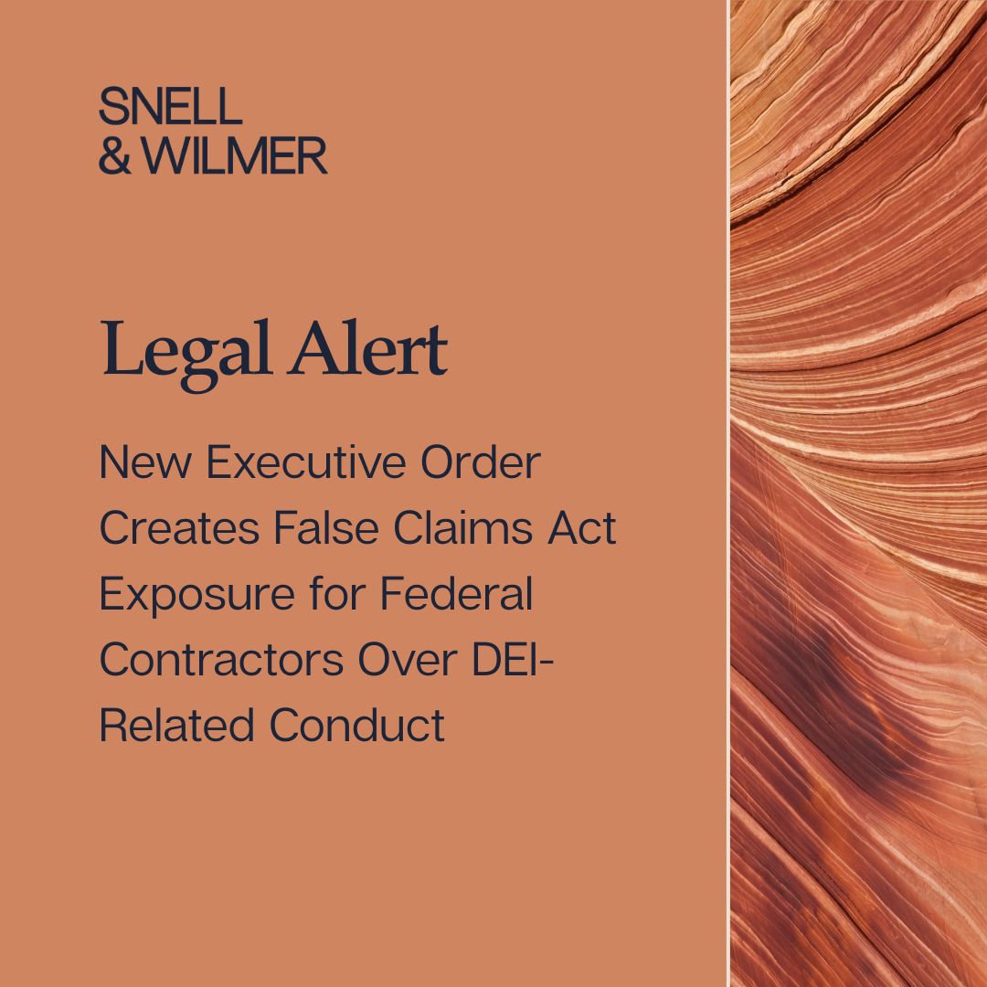 Beginning April 25, 2026, all federal contracts must include a clause prohibiting certain DEI activities. This requirement stems from Executive Order 14,398, signed on March 26, 2026.

To learn more, read our latest #LegalAlert. bit.ly/3QszfHv