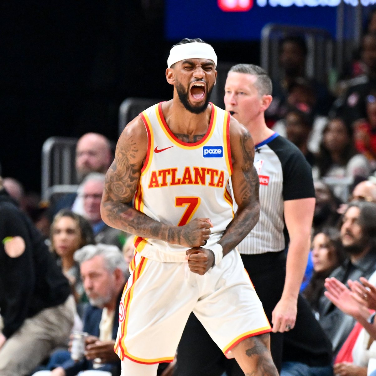 FanDuel's tweet image. Nickeil Alexander-Walker last 2 seasons:

2024-2025:
- 9.4 PPG
- 2.7 AST
- 3.2 REB

2025-2026:
- 20.8 PPG
- 3.7 AST
- 3.4 REB

MOST IMPROVED PLAYER ✅

#NBA | #TrueToAtlanta