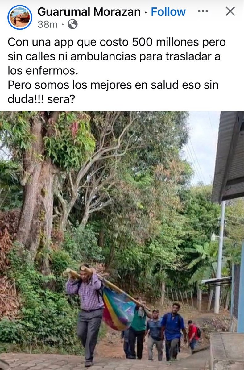 🚩 En el Modelo Bukele de Salud así  👇 se trasladan a los enfermos.

Ahh, pero hay millones de millones gastados en DoctorSV.