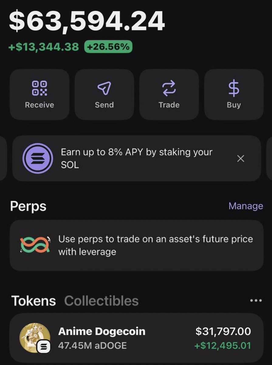 $aDOGE is making serious waves 🚀💥

Massive profits printing inside my alpha Telegram — if you were in, your copy trades would be up the same.

More plays loading… don’t miss out.

CA: 9gLshEn5yRPf7vQPjXF558Ri5hR2Eg8yPNa67ipump