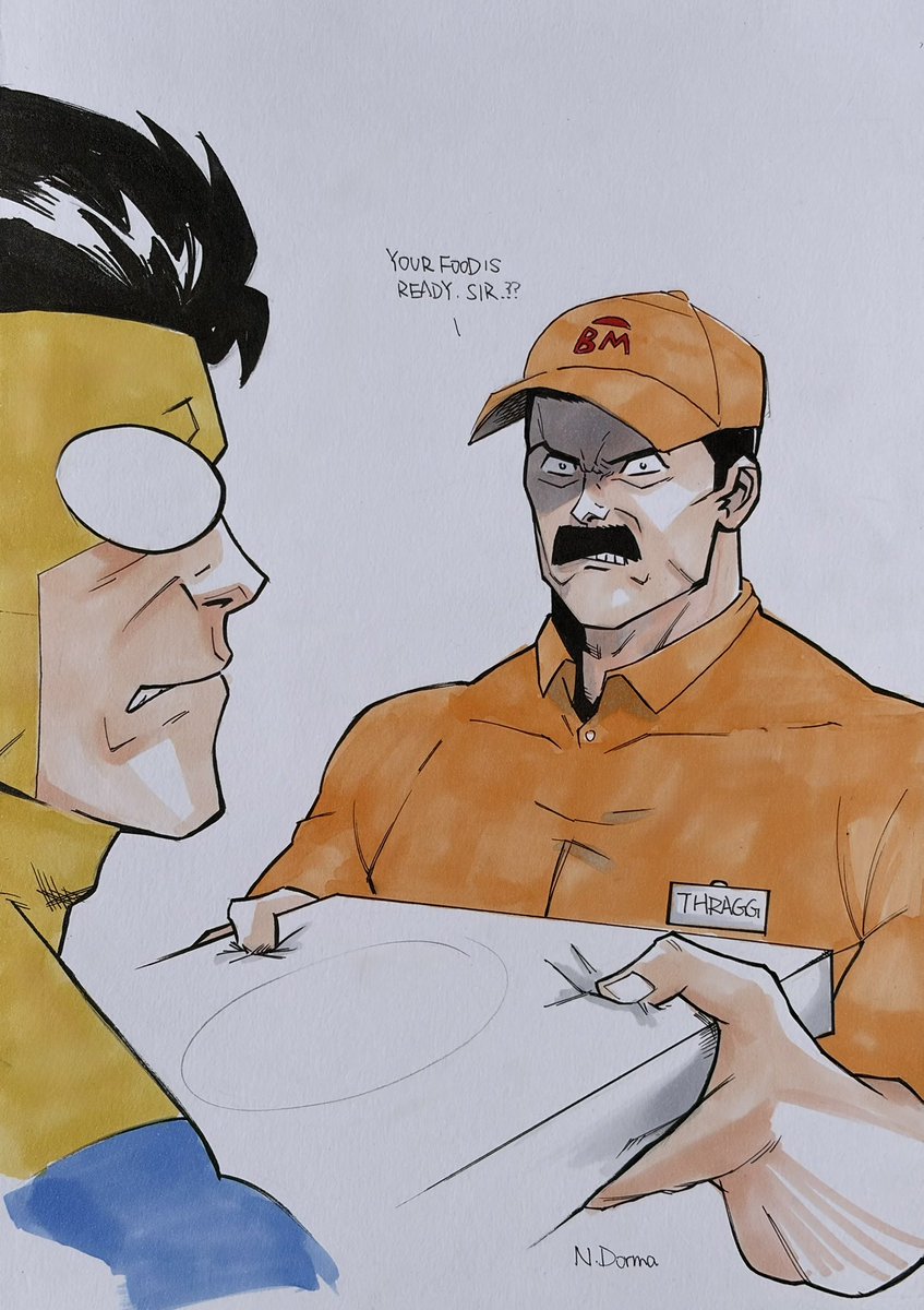 *U will not hear from me again * ahhh Thragg 🥀🥀

jus for fun 🌚
#art #invincible #thragg