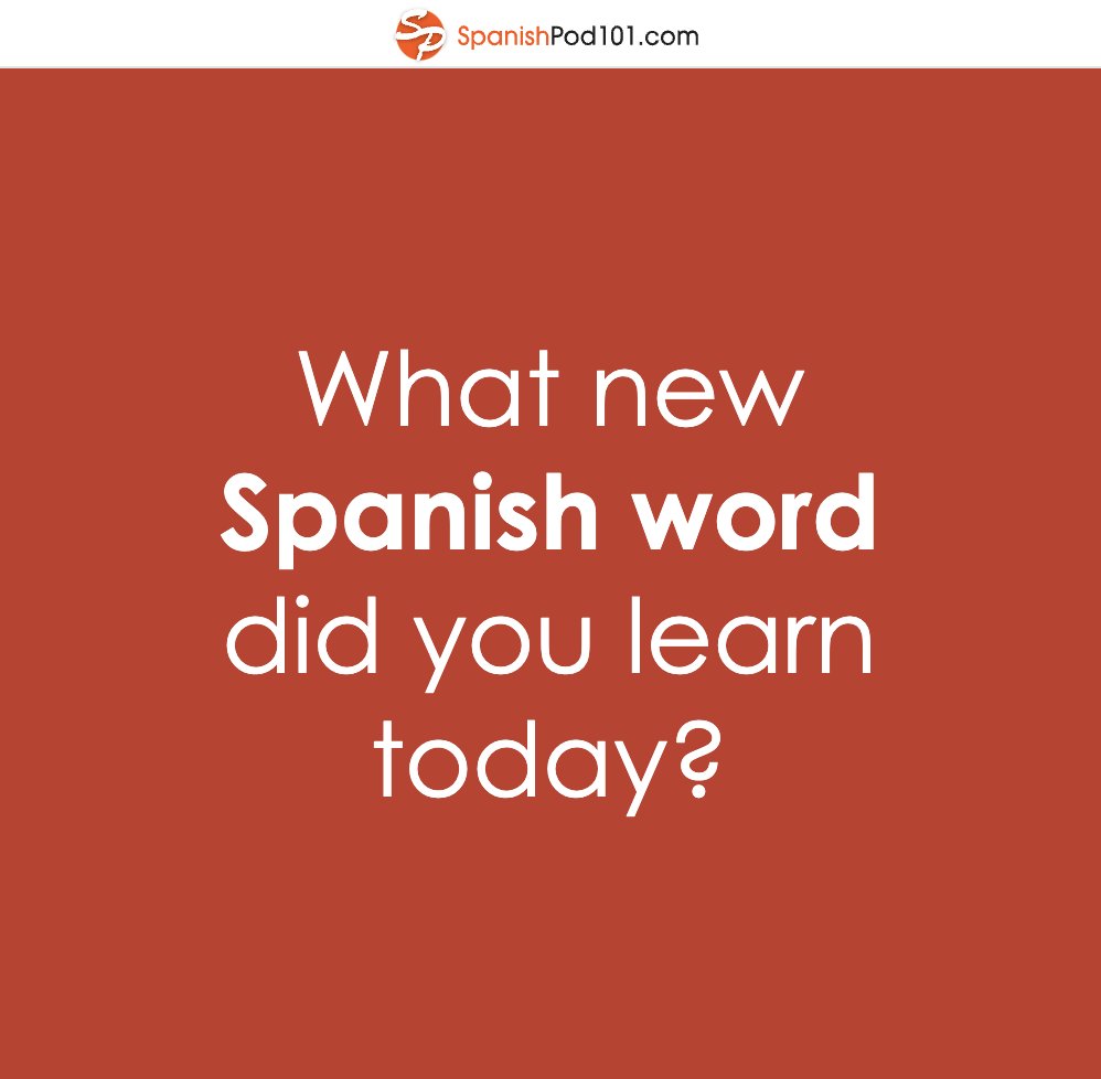 spanishpod101's tweet image. Comment below! ✍️ P.S. Get the best FREE Spanish resources ⬇️
🔗 bit.ly/4tZvmbg

#LearnSpanishEverday #Spanish #WOTD