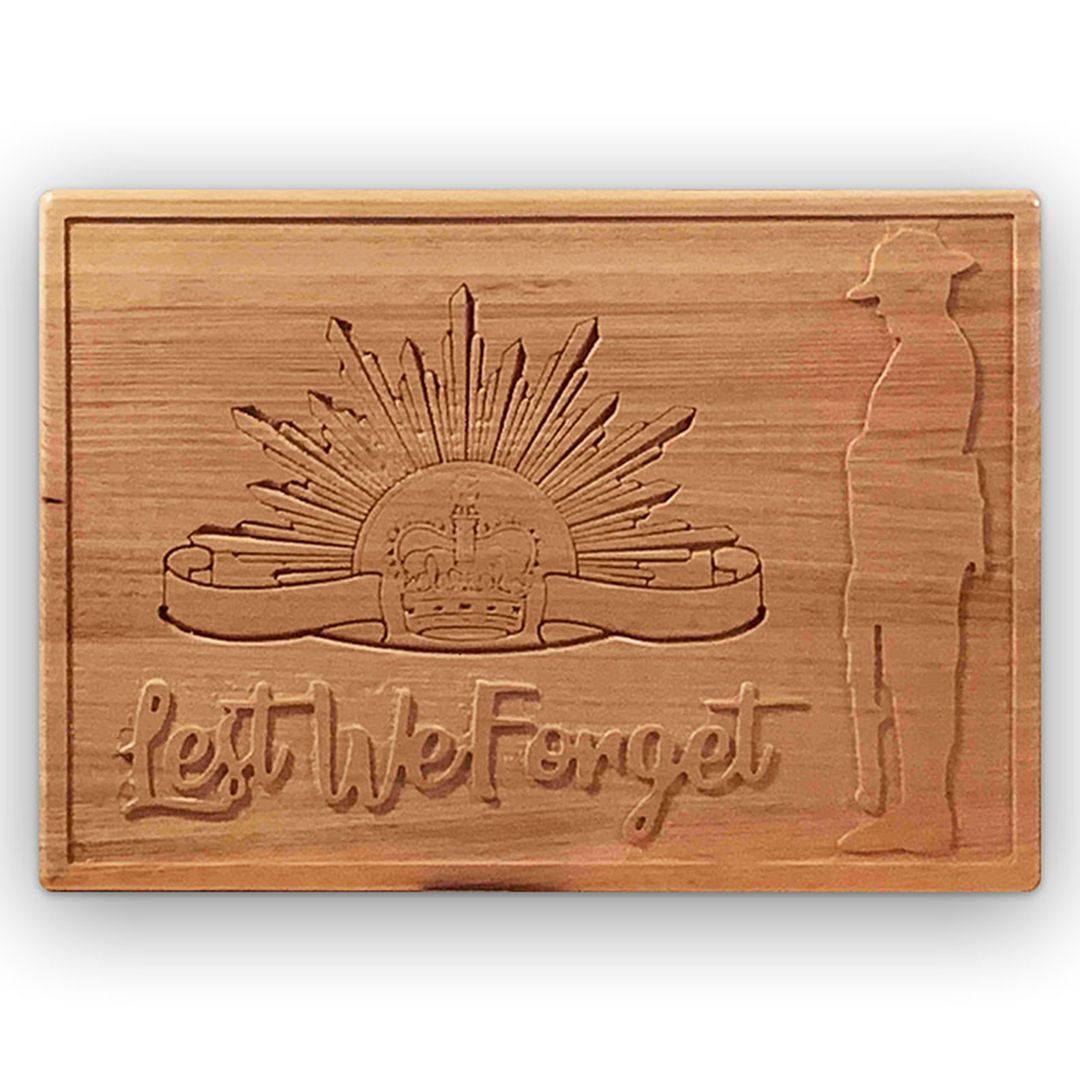 Maker_Store's tweet photo. Lest We Forget.
This ANZAC Day, we honour and remember those who served.
This plaque was created by one of our customers for a local primary school ANZAC Day function.
We’re proud to see our community using CNC to create something that truly matters. https://t.co/JifbRlnbCr