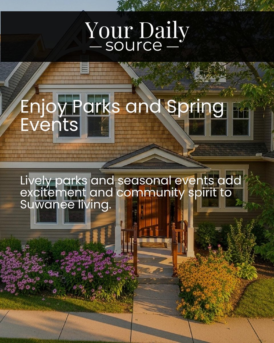 JollyGoodResult's tweet photo. Suwanee’s new luxury townhome communities, lively parks, and spring events are creating fresh choices for buyers at every stage. Would you choose new construction for your next move? https://t.co/27vbSD87RM