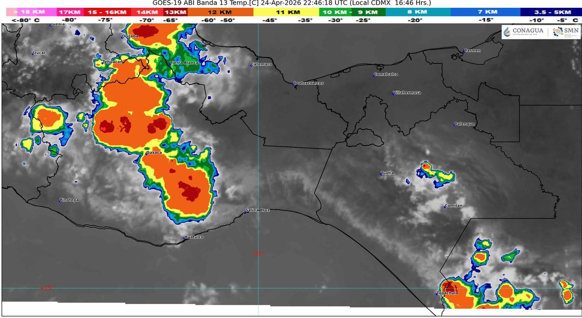 Agencia de Meteorología de Chiapas (AMC). ™ tweet media