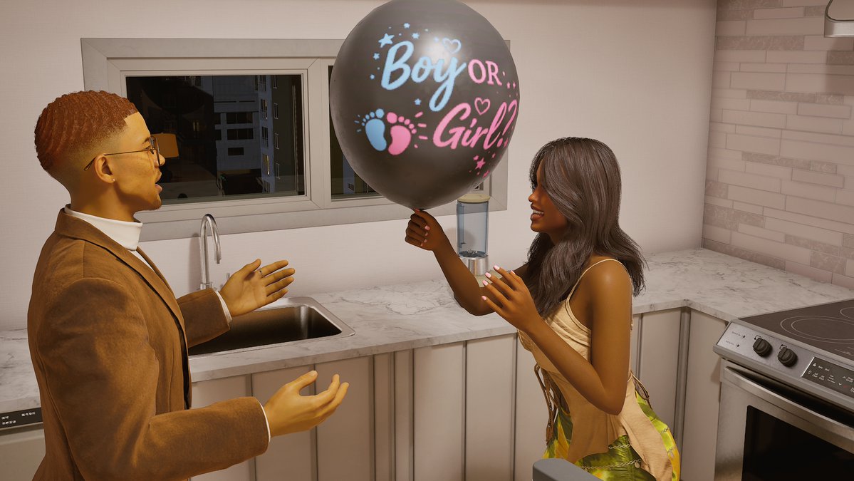 Thebonnetsimmer's tweet image. I got Early access to InZOI's  new update, and you can have gender reveals and own hair salons 😍 😍
#inzoi