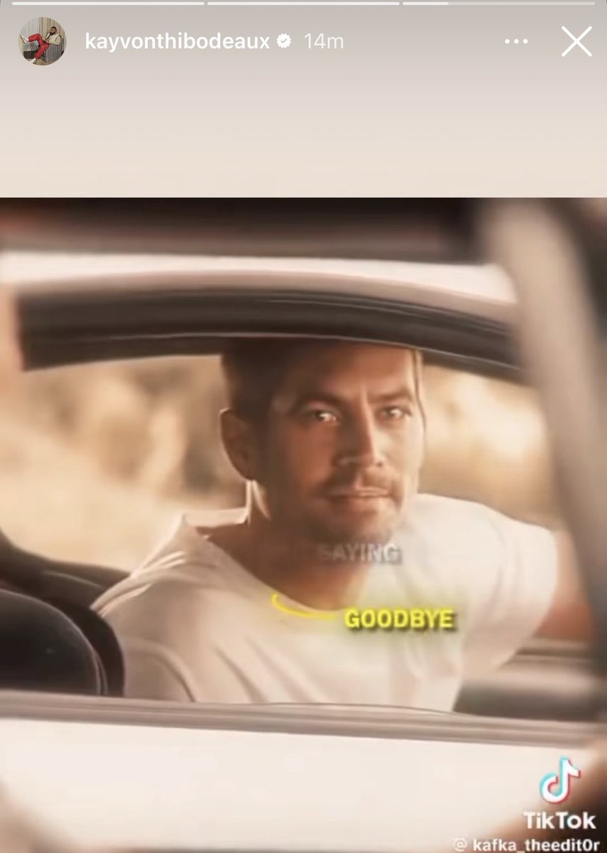 𝗕𝗥𝗘𝗔𝗞𝗜𝗡𝗚: Giants pass-rusher Kayvon Thibodeaux just posted this on his Instagram story....

A fast and furious edit with this quote:

“You thought you could leave without saying goodbye…”

Thibodeaux is OUT of New York ✌️