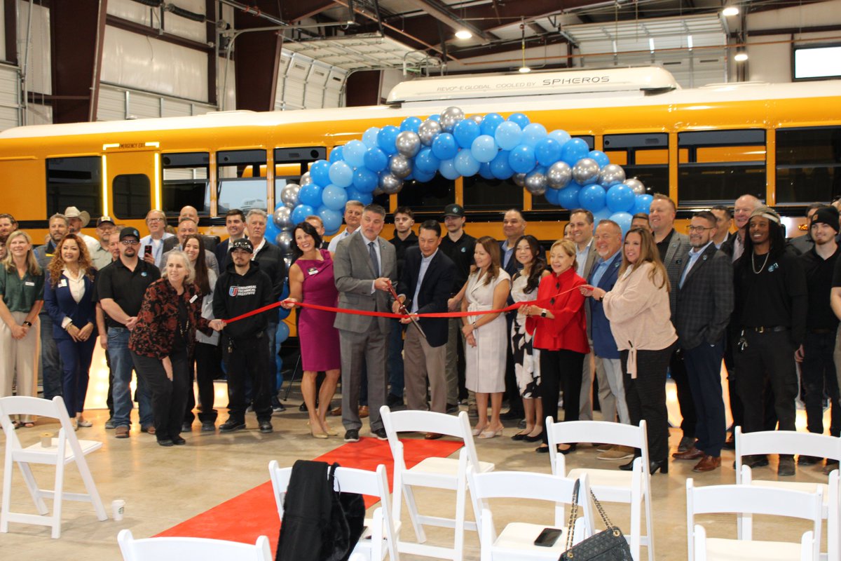 A_ZBusSales's tweet photo. A Z Bus Sales is proud to announce the successful grand opening of our newest location in Krugerville, Texas, part of the DFW Metroplex. Celebrated on April 21, 2026, this expansion marks an exciting milestone as we continue our commitment to providing trusted bus sales, service, and parts to communities across the great state of Texas.

The event featured a ceremonial ribbon cutting, bringing together local partners, customers, and community leaders to commemorate the occasion. Our team was honored to showcase the facility, highlight our service capabilities, and reaffirm our dedication to safety, reliability, and customer support.

We look forward to serving Krugerville and the surrounding communities with the same integrity and expertise that define A Z Bus Sales. Thank you to everyone who joined us and helped make this celebration a success.

#AZBUSSALES #Bluebird #Microbird #grandopening #krugerville #TX #DFWmetroplex #DFW #ribboncutting #bussales #parts #service