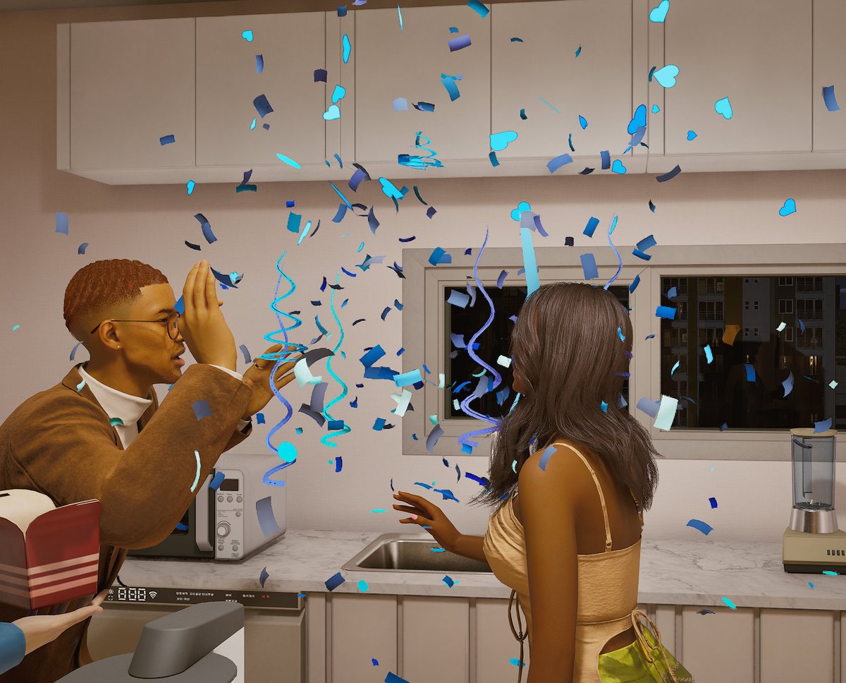 Thebonnetsimmer's tweet image. I got Early access to InZOI's  new update, and you can have gender reveals and own hair salons 😍 😍
#inzoi