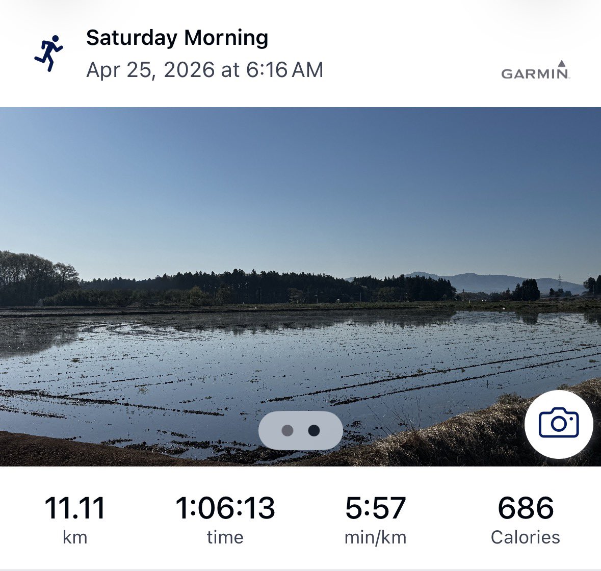 runner_eiki's tweet photo. 昨日は休足👣、からの...
今朝は 気温4℃→8℃ 快晴☀️の下、朝ラン11.11km♪
少しは脚🦵が動くようになってきたかなぁ〜的なユルペースジョグ🏃♂️💦
Avg Run Cadence 171 spm
Avg Stride Length 0.98 m
#ASICS #Novablast5 👟
#朝ラン #ランニング
#走れることに感謝
#RunToFeel https://t.co/36iBqCN2RB