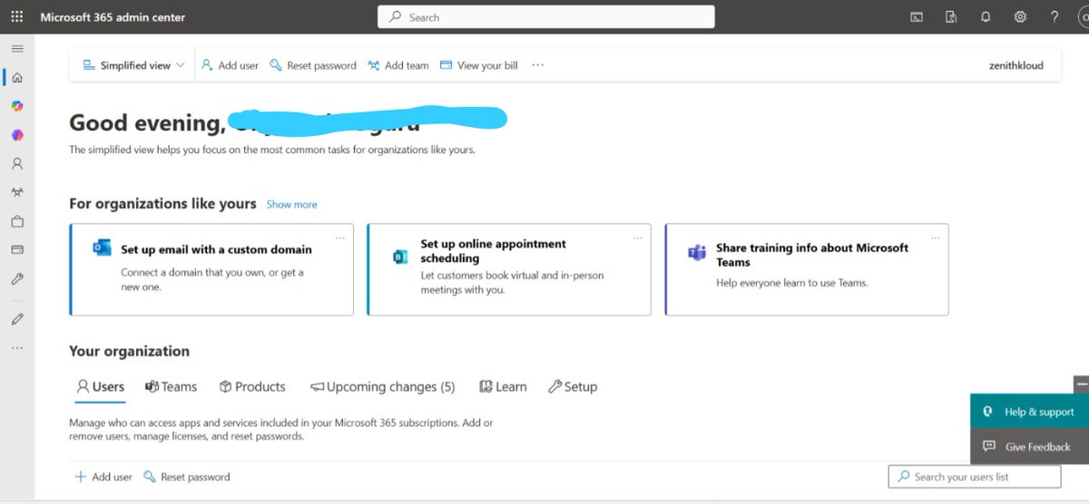 zenithcloudM365's tweet image. Day 1 of restarting my Cloud Solutions Consultant journey.

Created my Microsoft 365 trial tenant and explored the Admin Center.

Still figuring out how user management works, but learning step by step.

#Microsoft365 #CloudComputing #LearningInPublic