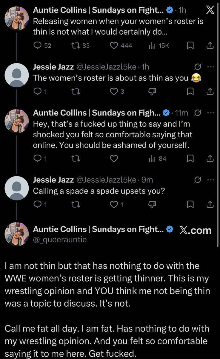 Auntie Collins | Sundays on Fightful Overbooked! tweet media