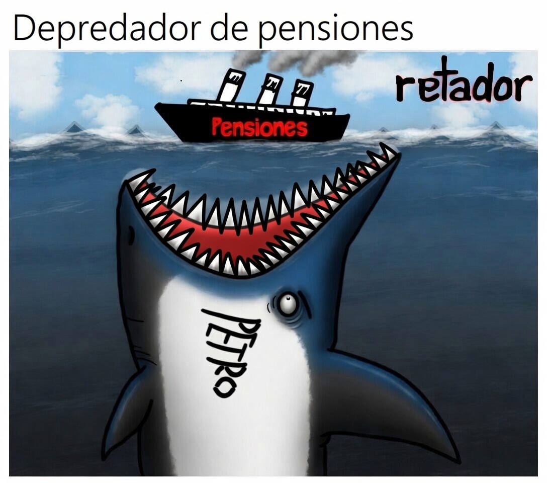 La izmierda socialista que se robó las pensiones de los trabajadores en Argentina y en Venezuela, se está robando también las pensiones en Colombia. Para comprar la elección de Cepeda, Petro acaba de expropiar vía un decreto dictatorial, 25 billones de pesos de los ahorros de 19