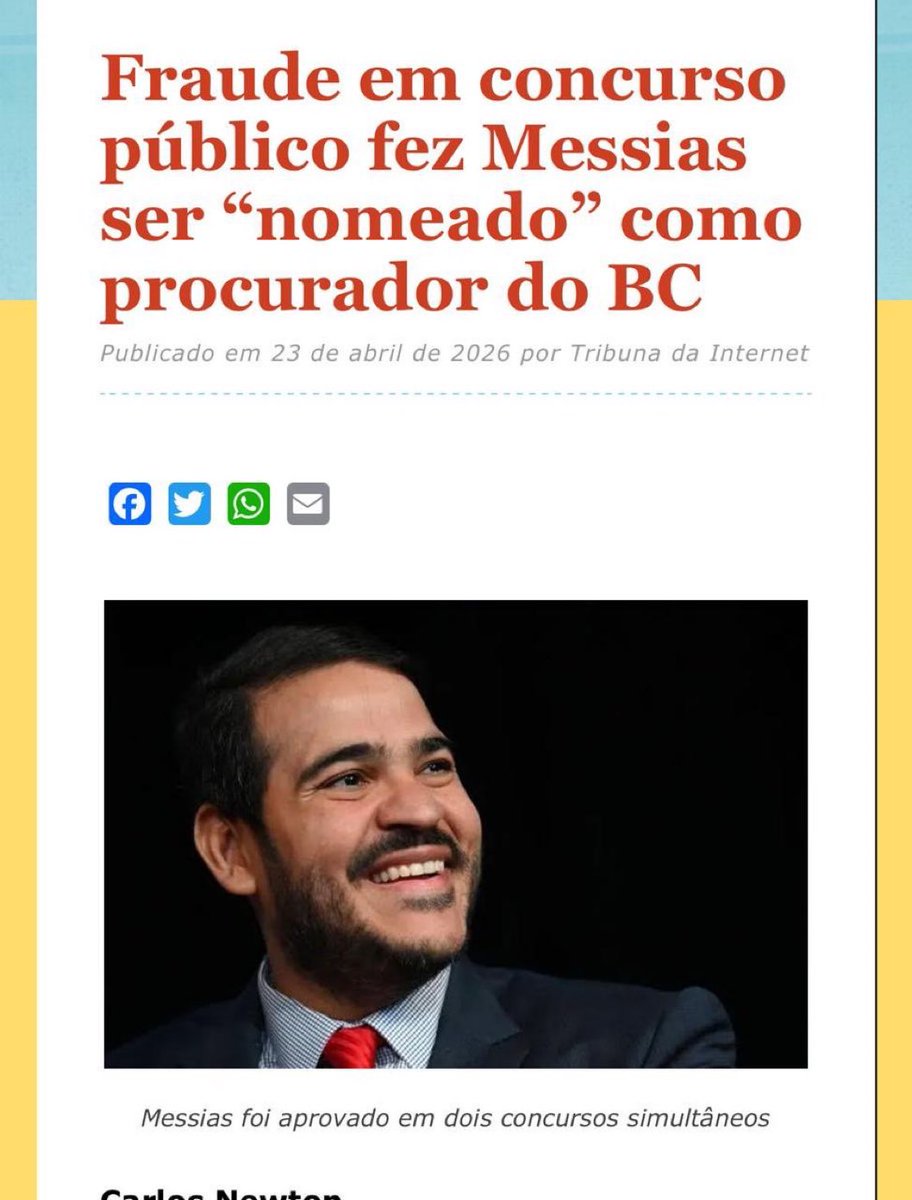 cida11081952's tweet photo. Esse homem,  o “Bessias” , deveria ser barrado até da sabatina , @SenadoFederal . 

Para que perder tempo dinheiro para perguntar o que todos já sabemos ? https://t.co/BSYr7hxOdH