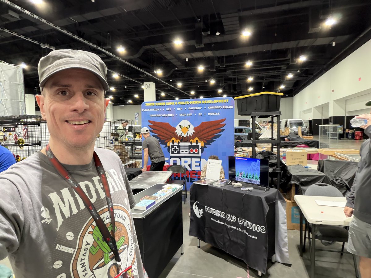 dancingmadstds's tweet image. Setting up! If you are at the Midwest Gaming Classic in Milwaukee, stop by and say hello.

#gbstudio #gamedevelopment #retrogaming #retrogames #gameboy #nintendo #thecultofblood #cultofblood #castlevania #indiegames #indiedev