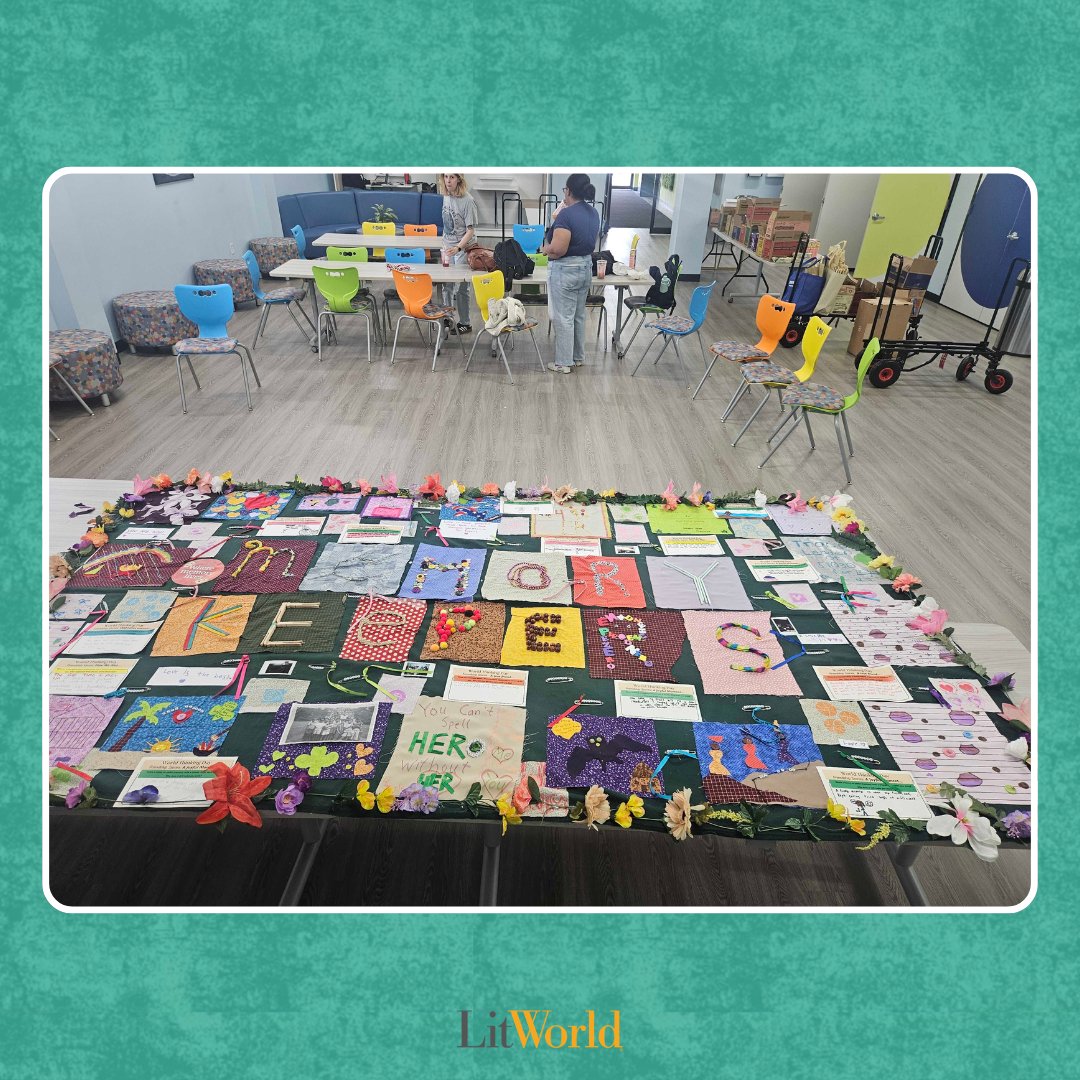 litworldsays's tweet photo. Putting finishing touches on the @gsheartofnj Memory Keepers Quilt - a testament to the power of intergenerational storytelling and coalition building! Learn more about the Memory Keepers Project at https://t.co/iz3X5iqUEE. https://t.co/NJBEadIdLI