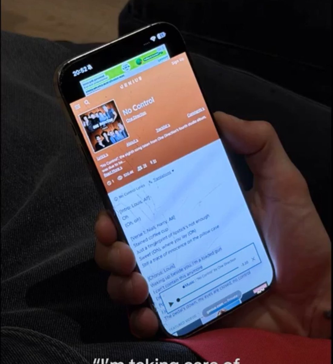 Repasaba la letra de No Control JAJAJAAJJAJAA