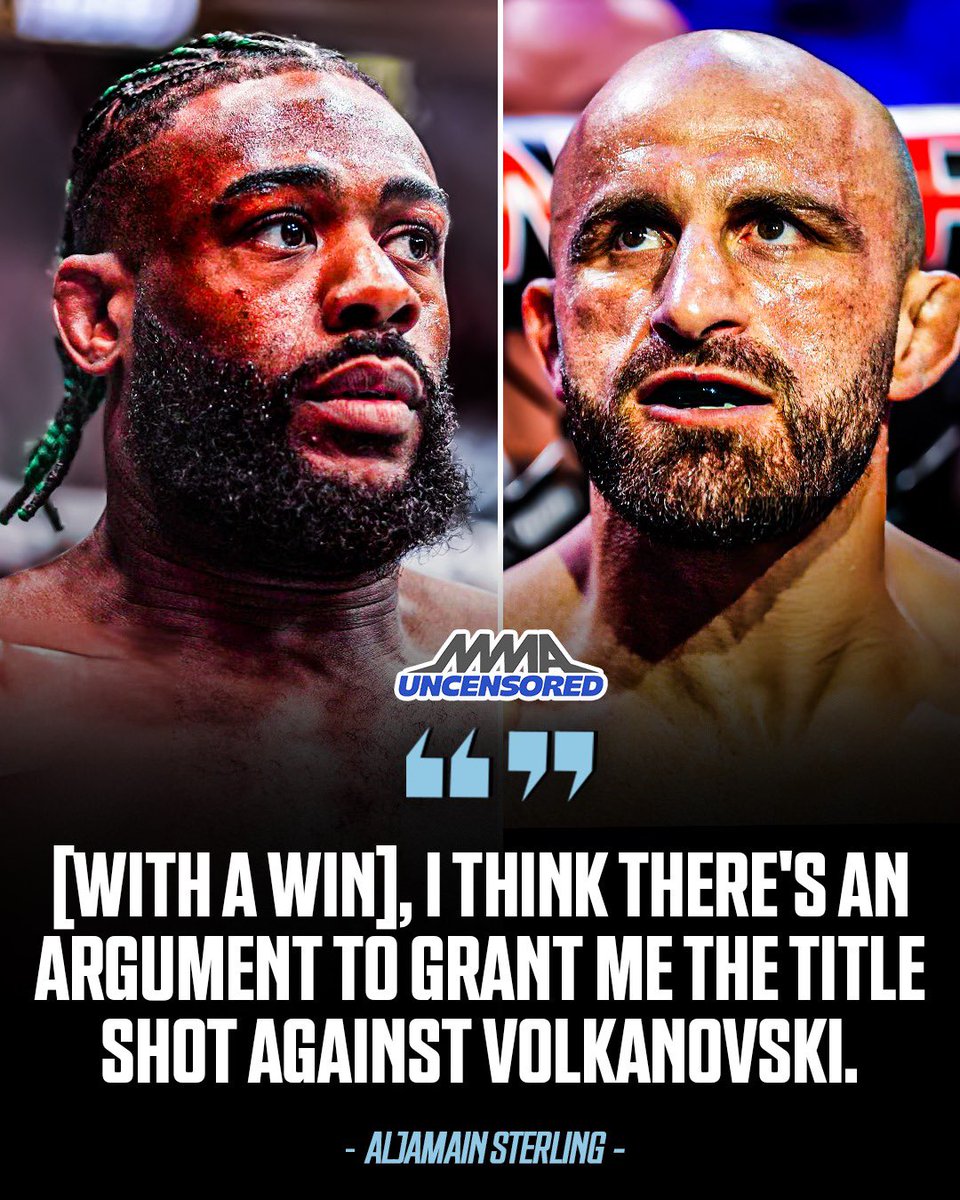With a dominant win this weekend Aljamain Sterling should definitely get a title shot against Volk 💯 🏆

Agree?