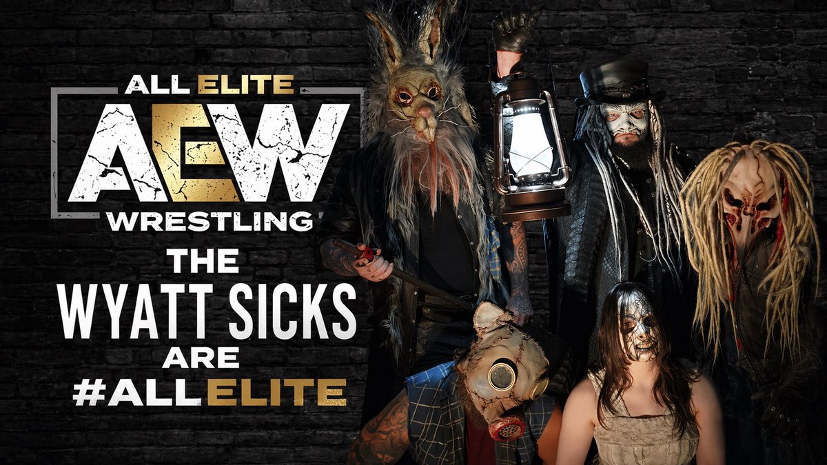haze702x's tweet photo. BREAKING: Wyatt sicks have been signed to AEW! #wwe #smackdown #aew https://t.co/YEgolbEQiw