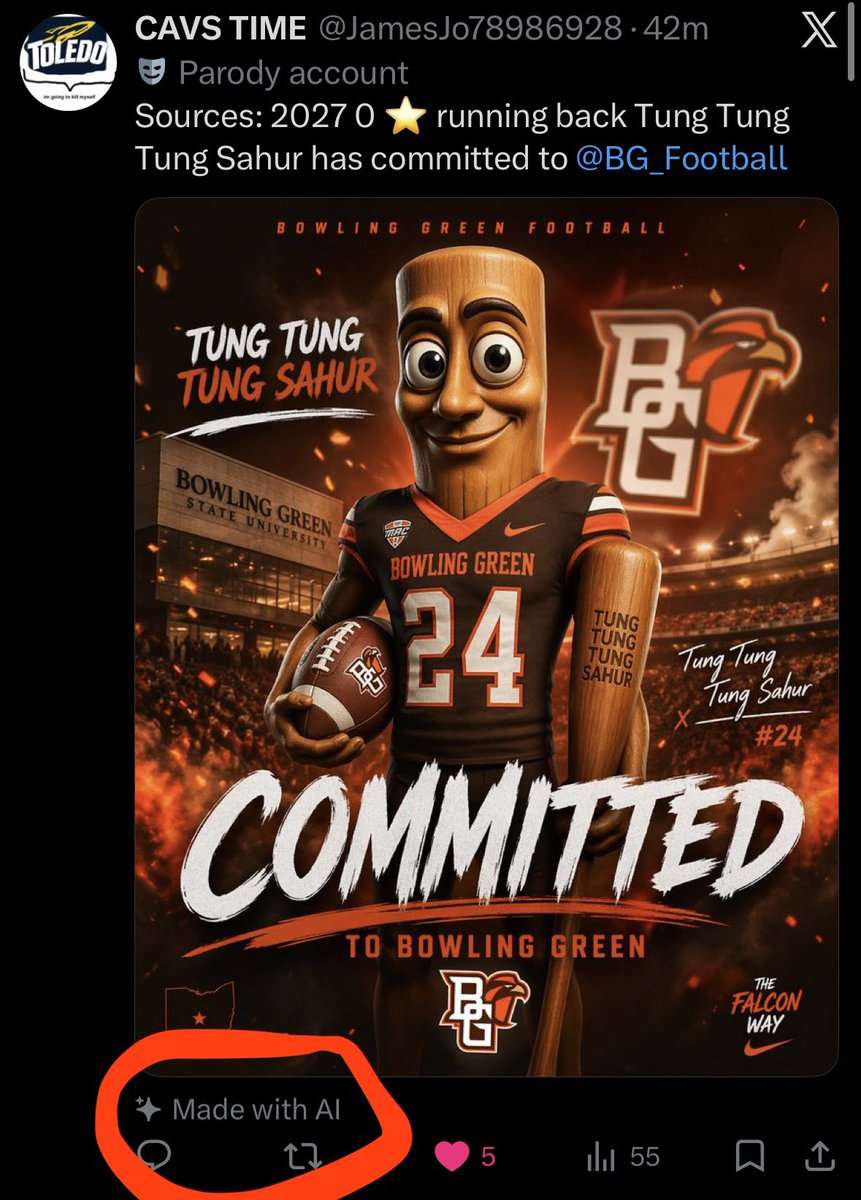 BGSU Chief of Propaganda tweet media
