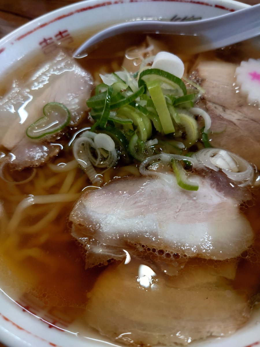 ＃らーめん一平  喜多方
＃らーめん
朝ラー行って来ました。
７時オープンは嬉しい😙