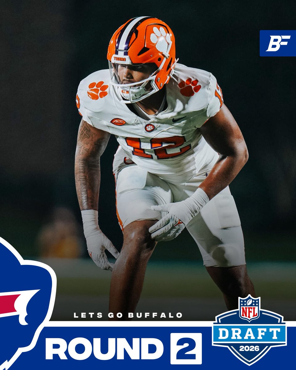 BfloFanatics's tweet image. Round 2, Pick 35. The Buffalo Bills select, EDGE T.J. Parker, Clemson. Welcome to Buffalo 🦬

#BillsMafia