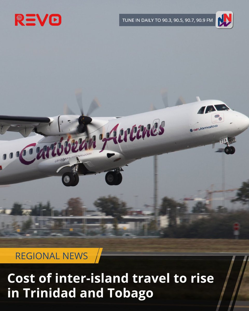 Trinidadians will soon pay from close to TT$1,000 to travel between Trinidad and Tobago via Caribbean Airlines under peak-period pricing.

READ MORE HERE: ow.ly/oTMl50YPwPb
