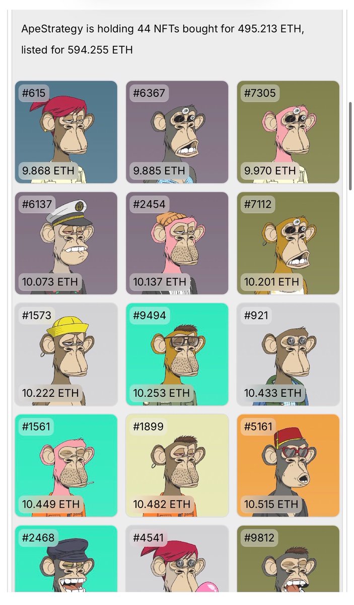 Last push people. One more eth and then it goes stupid automagically. NFT and strategy both. 

Without OS farmers clogging the books this time.