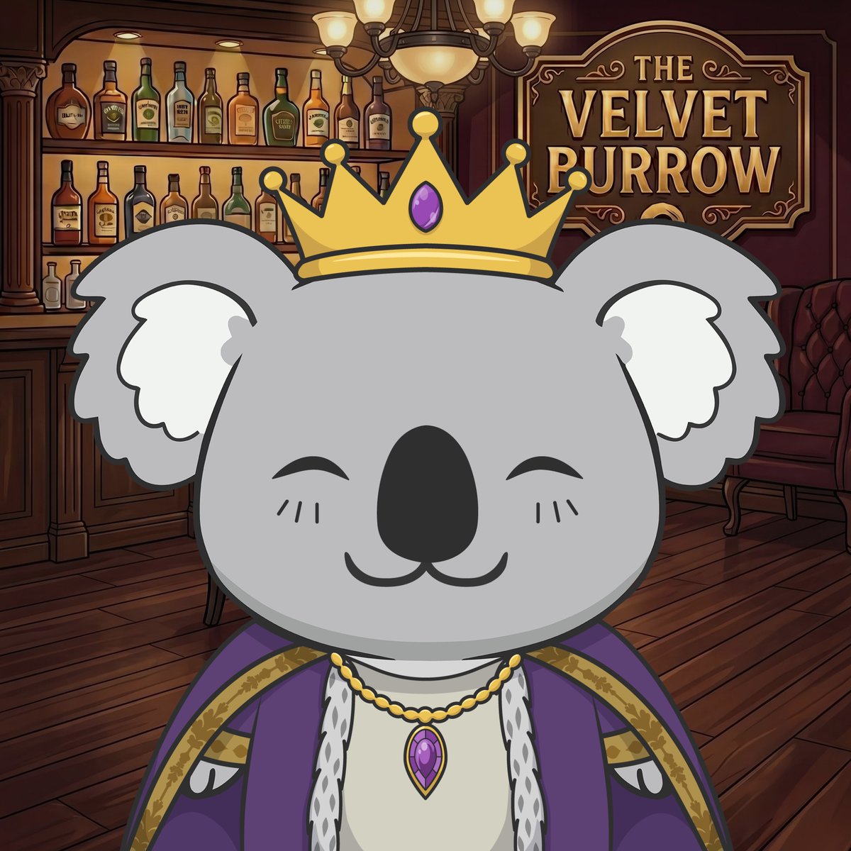 Tyzzbrah's tweet photo. This legendary koala isn’t loud about power—he wears it quietly, with warmth and charm. Wrapped in royal velvet and crowned with a glow of ancient energy, he welcomes only those who truly belong.

More than just an NFT, he’s a symbol of calm confidence, quiet strength, and a community that feels like home.

Hold him, and you’re not just part of something big—you’re part of something special 💜

Stay tuned public mint soon!

#NFTs #Crypto #Legend