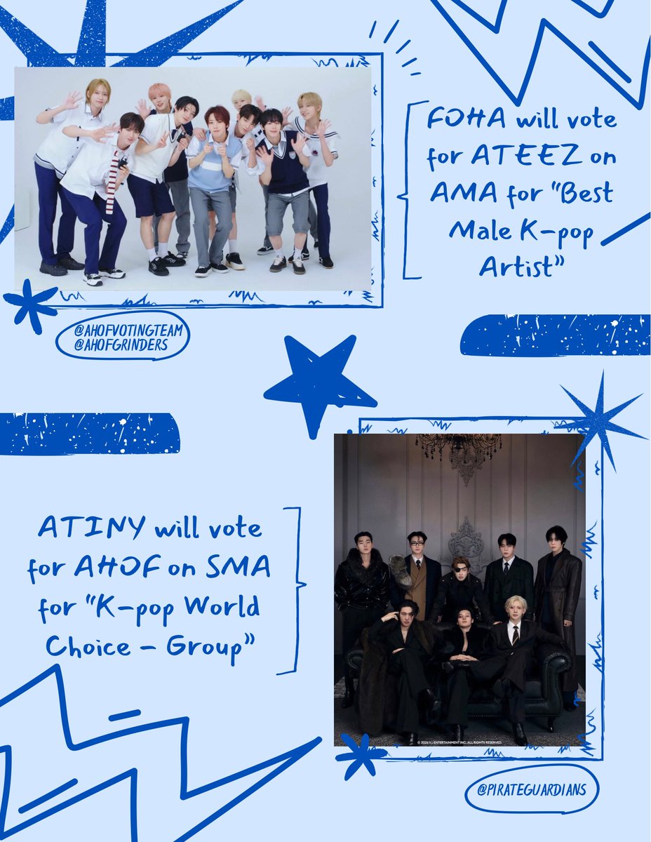 [🗳️] AHOFXATEEZ COLLAB

ATINY, it’s time to start voting for AHOF for their AMA votes they have casted so far!🔥

🗳️We’ll vote on IDOLCHAMP SMA “K-Pop World Choice-Group” poll!

‼️FOHA is voting daily for ATEEZ, let’s return the energy‼️

🎯892 votes
🔗 promo-web.idolchamp.com/app_proxy.html…