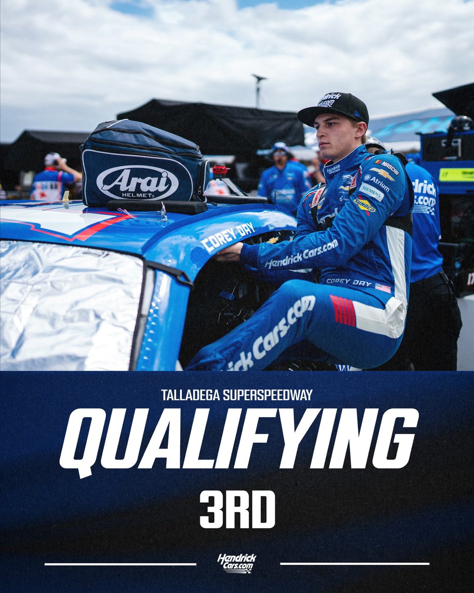 2nd row starting spot tomorrow at Talladega.