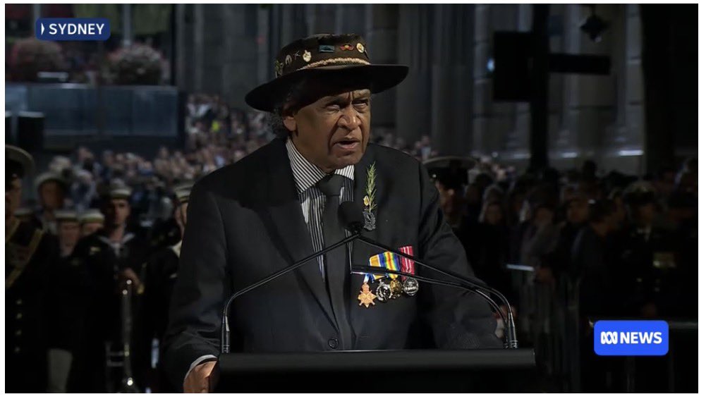 SandraEckersley's tweet image. What has happened to Australia to make grown men think they can interrupt a Veteran, with boos, during a solumn speech on #AnzacDay? That’s the opposite of patriotism and highlights the vile hate behind political movements like One Nation. Lest we forget. #auspol