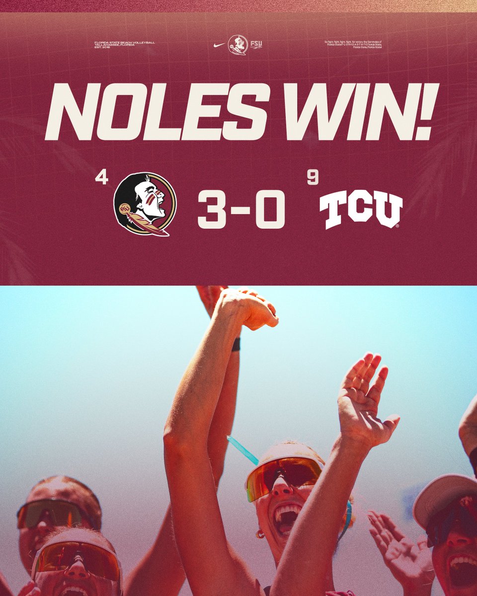 FSU Beach Volleyball tweet media