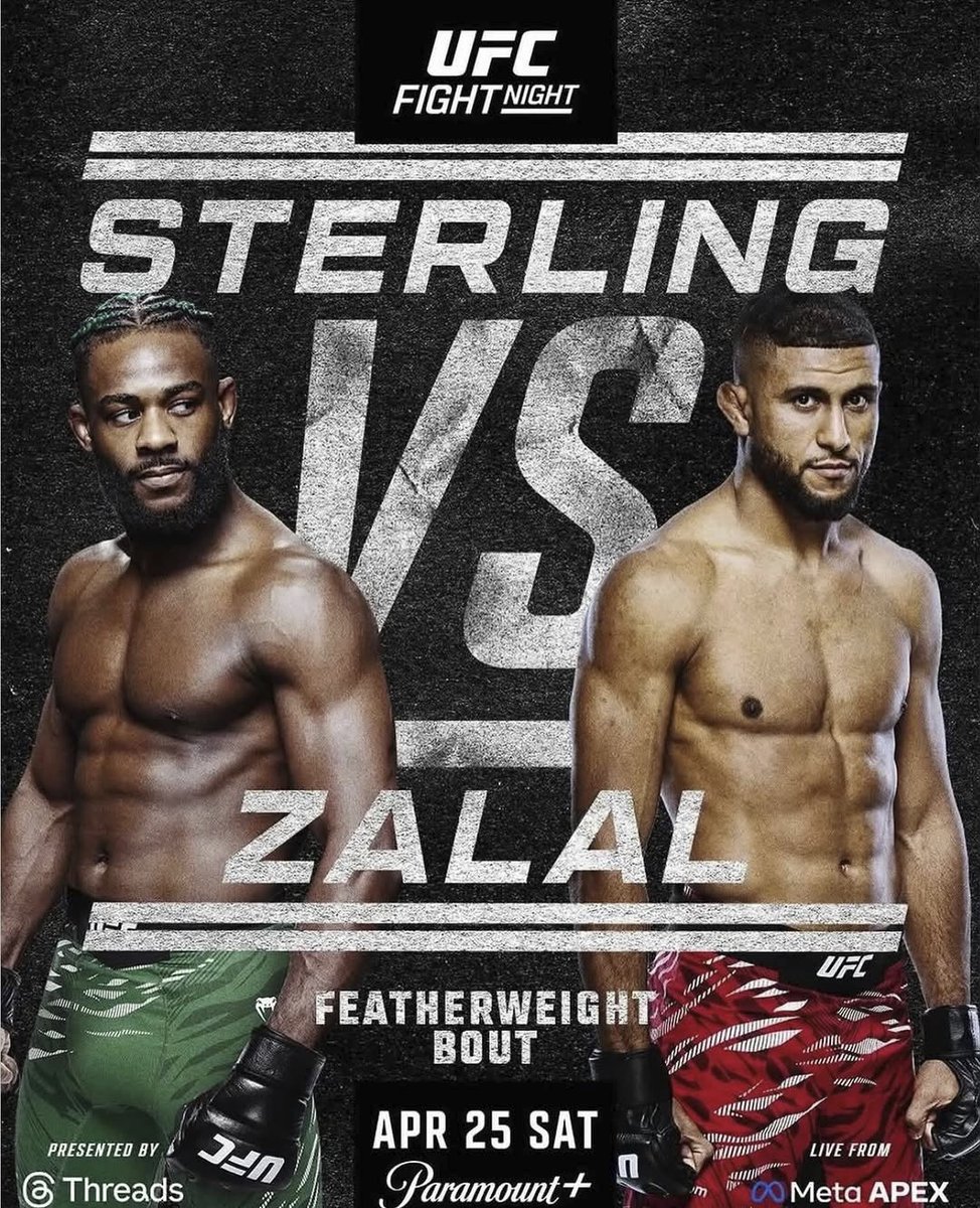 FightOneCom's tweet photo. Sterling vs. Zalal #UFCVegas116 
in der Nacht von SA auf SO ab 2:00 Uhr live im #DAZNFightClub 

🎙Freue mich drauf! 

#UFC #DAZN https://t.co/CnsjiYXLC2