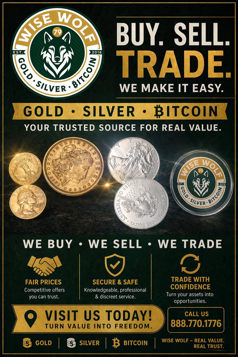 wisewolfgold's tweet image. What are you waiting for? 
📞888.770.1776
#gold #silver #bitcoin #wolfpack