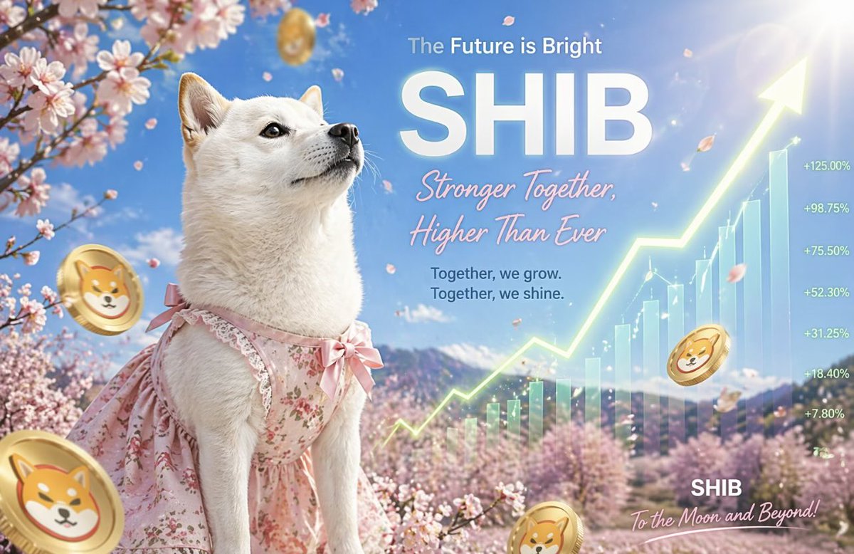 S5uoW7TbUJTT3QA's tweet image. Spring skies, strong paws, and diamond hands. 🌸🐕💎

SHIB is looking up — higher dreams, stronger community, brighter future.

We don’t just hold.
We believe. 🚀

#SHIB #ShibArmy #ShibaInu #Crypto #DiamondHands