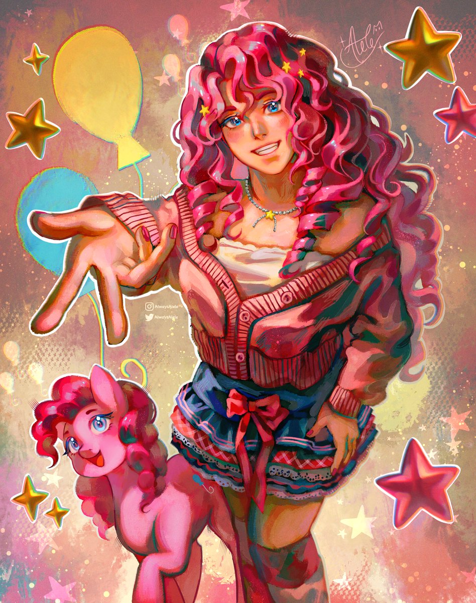 Mi versión de pinkie pie humana :D #mlp