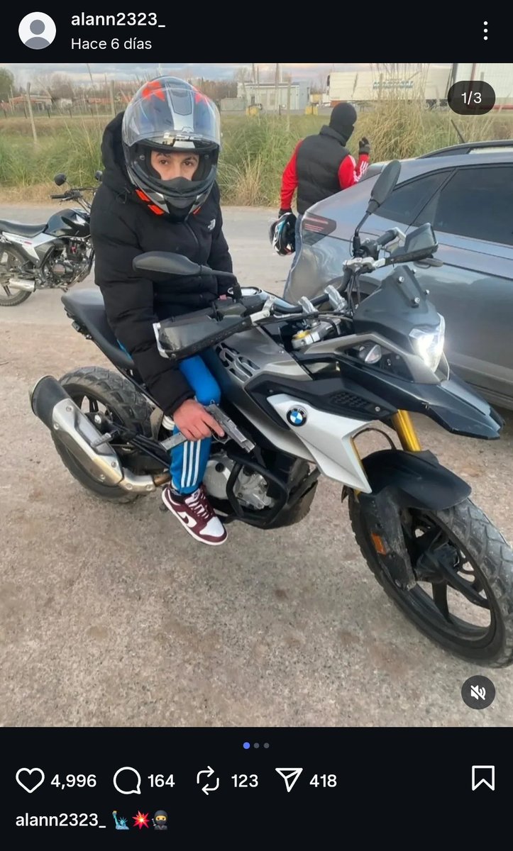 Mirando reels en instagram me apareció una ratita con la moto que me robaron en 2022