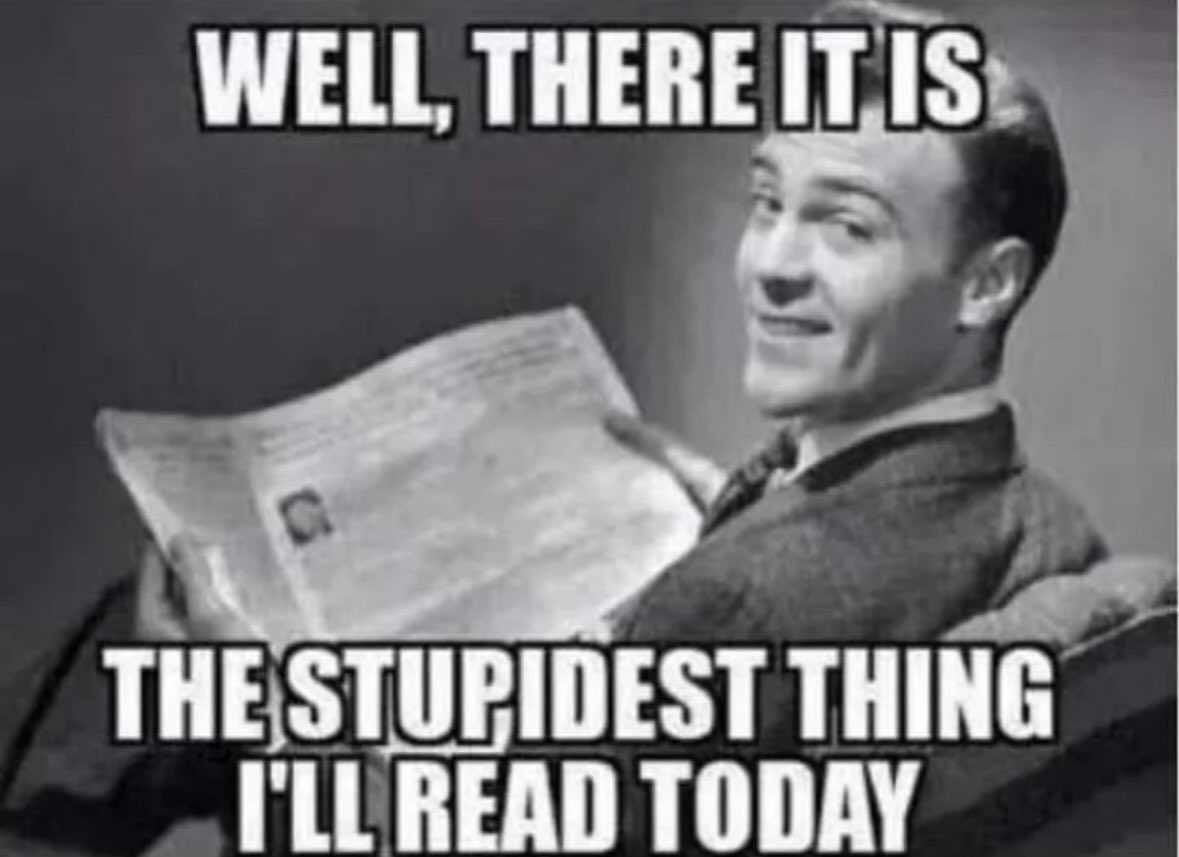 VincentMCollier's tweet photo. @NickAdamsinUSA This is the dumbest post I have read all day https://t.co/uYvoBJ62XW
