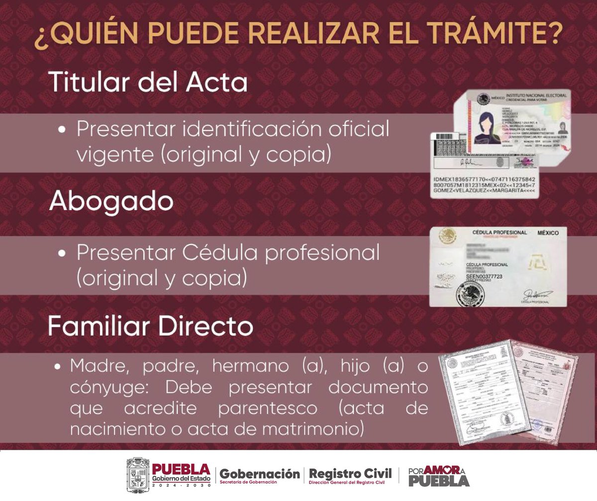 Registro Civil del Estado de Puebla tweet media