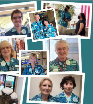 JohnWayneAir's tweet photo. This Volunteer Week, we’re pausing to say something we don’t say nearly enough:  

Thank you to the Volunteer Ambassadors at John Wayne Airport who don’t just give directions, they provide support.💙 ✈️

#VolunteerWeek #FlyJWA #ThankYou https://t.co/mLXnVpvjCP
