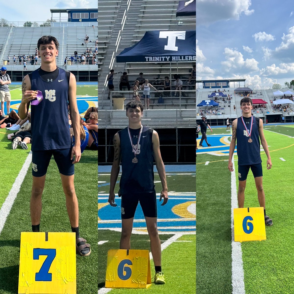 McGTrackField's tweet photo. Gavin Bussey had a solid day 🔥 consistently finding his way to the award stand across multiple events 👏💪 Even if nobody can quite pronounce his last name correctly 😄 https://t.co/pl0O3t0foY