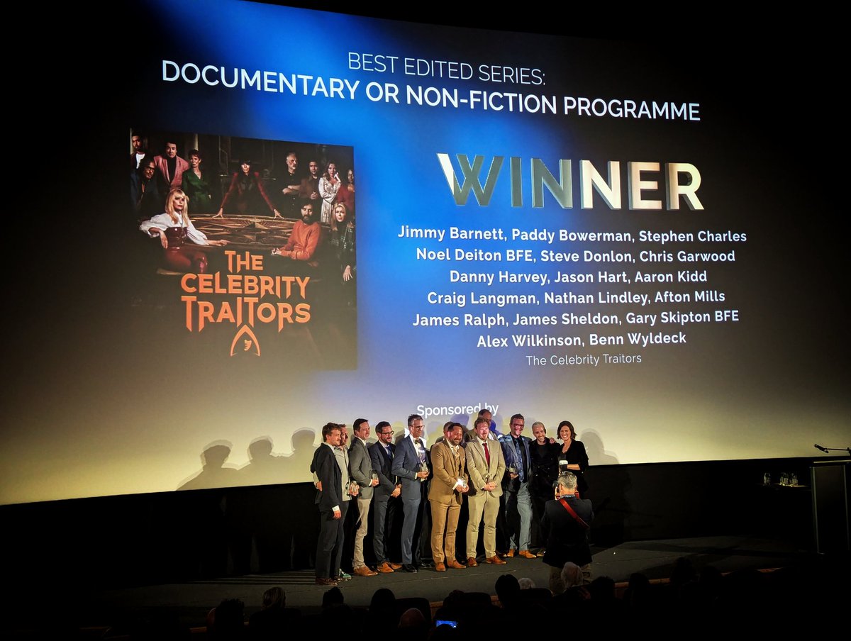 RabbitAndSnail's tweet photo. Fabulous evening at the #BritishFilmEditors Cut Above Awards, wonderfully hosted @CentralPictureH 

An inspiring event, great to meet old friends and new friends too, so many amazing editors who every day are crafting the moving image to create the best in film and TV. https://t.co/FI8yEZqAUk
