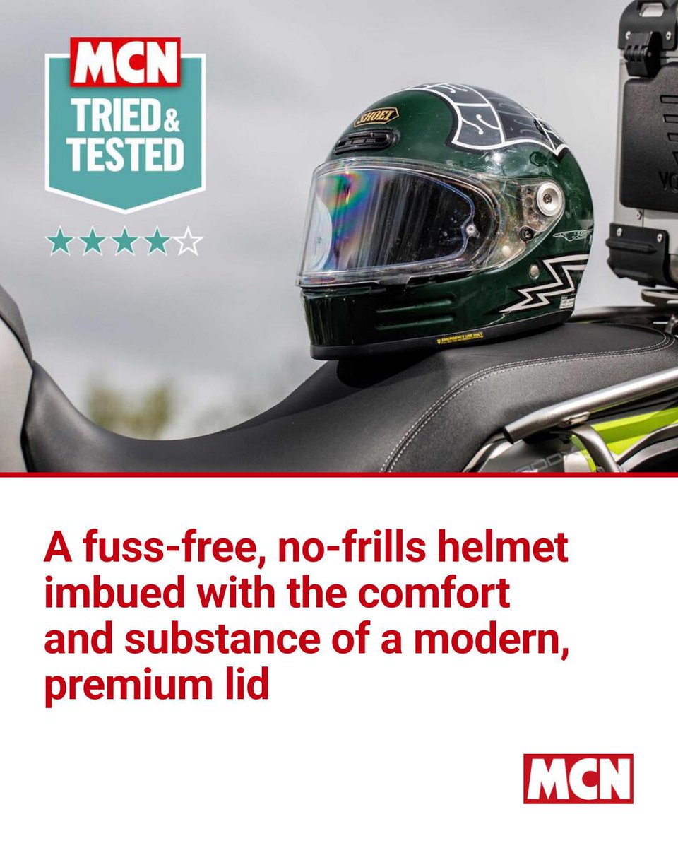 MCNnews's tweet image. Check out our long-term review of the Shoei Glamster 06 at the link in the comments to find out why it's so special.

#mcn #motorcycle #helmet #retro #shoei