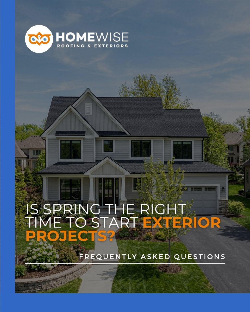 HomeWiseOmaha's tweet image. Spring is the best time to start exterior projects.

Waiting limits your options.

#springprojects #homeupgrade #roofing