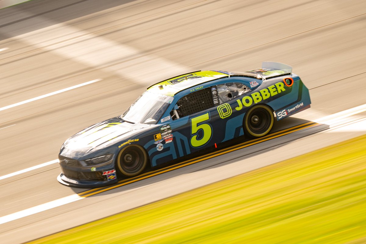 Our No. 5 <a href="/GetJobber/">Jobber</a> Ford Mustang Dark Horse will start 25th for tomorrow's race at <a href="/TALLADEGA/">Talladega Superspeedway</a> ! 

Tune in at 4 PM ET on the <a href="/TheCW_Sports/">The CW Sports</a>  as <a href="/jjyeley1/">🇺🇸JJ YELEY🇺🇸</a> takes the wheel for 113 laps around the high banks of this epic superspeedway 🔥
#nascar #talladega